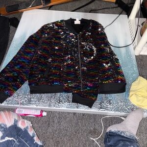 LuLaRoe Colorful Sequin Jacket